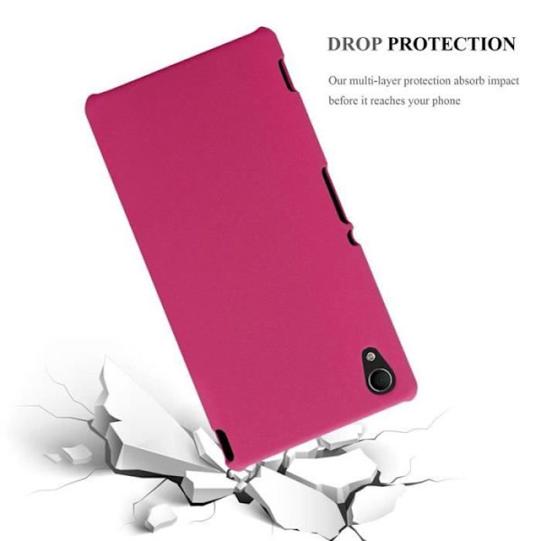 Coque - CADORABO - Sony Xperia M4 AQUA - Hårdförsvar - Matt design - Färg Rosa Rosa