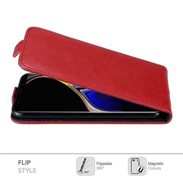 Etui för Samsung Galaxy NOTE 9 Flip Case i RÖD ÄPPLE Skydd ÄPPELRÖD