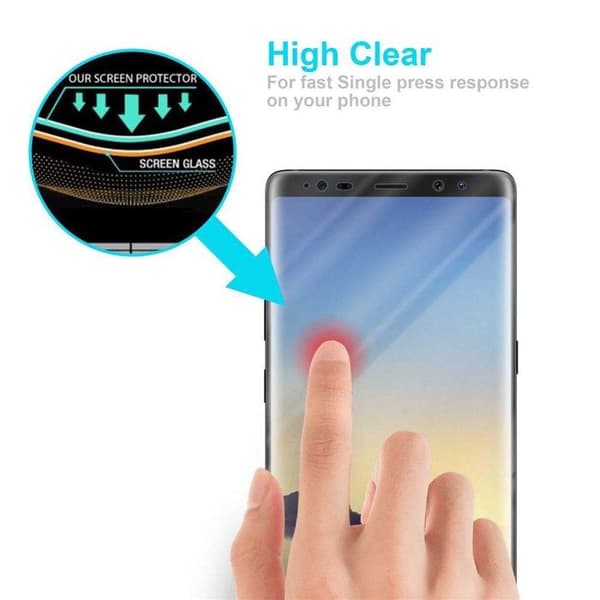 Härdat skärmskydd för Samsung Galaxy NOTE 8 Vit