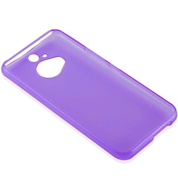 Skyddsfodral för HTC ONE M9 PLUS / ONE ME i transparent stöttålig silikon Violett