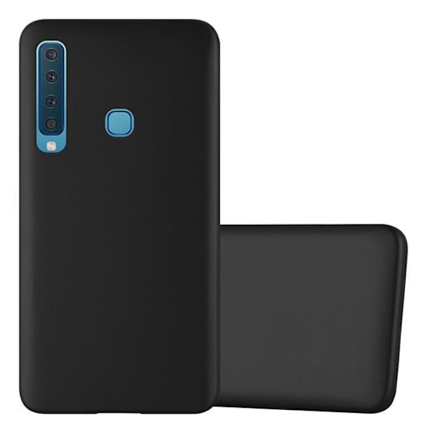 Fodral för Samsung Galaxy A9 2018 Fodral i SVART METALLISK Fodral Skydd Silikon TPU Matt Fodral