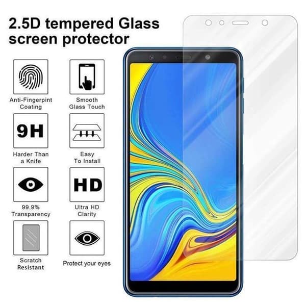 Härdat skärmskydd för Samsung Galaxy A8 PLUS 2018 Vit