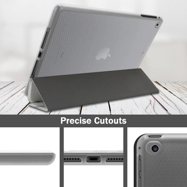 Etui för tablet - CADORABO - iPad AIR 2 / AIR 2013 / PRO 9.7 - Vit Marmor - Silikon TPU - 360° Skydd Vit marmor