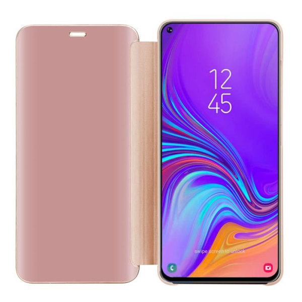 Cadorabo Fodral för Samsung Galaxy A8s i KUNZIT ROSE Clear View Spegelskyddsskydd 360 graders skydd KUNZIT ROSE