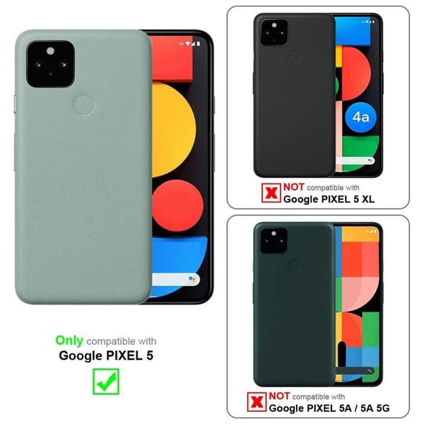 Fodral för Google PIXEL 5 Skal i MÖRK BRUN brun