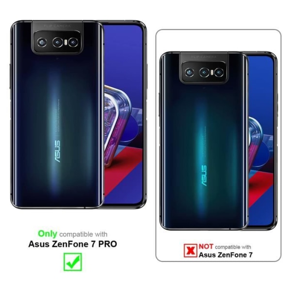 Cadorabo 3x skyddsglas för Asus ZenFone 7 Pro in - 3x härdat skärmskyddsglas (härdat)