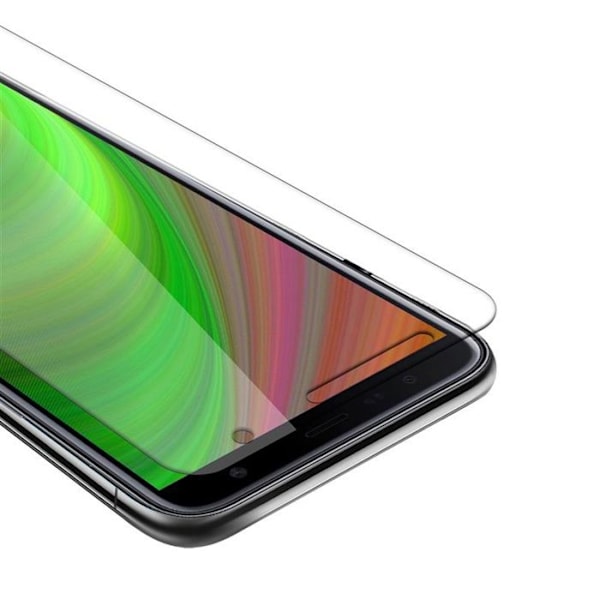 Härdat glass för Samsung Galaxy J4 PLUS, skyddsfilm i HÖGT TRANSPARANT härdat glas Vit