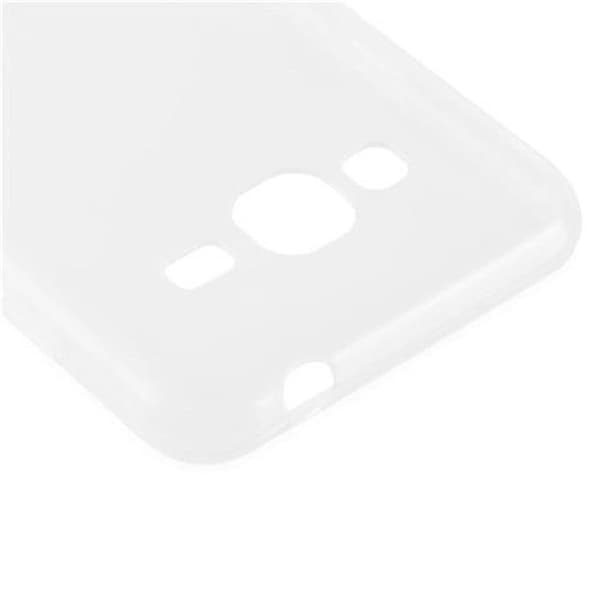 Transparent stötsäker silikonfodral för Samsung Galaxy J3 2016 Vit