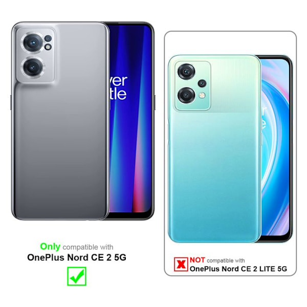 Skyddande fodral för OnePlus Nord CE 2 5G i BRUNKAFFE Plånboksfodral Case Cover Skydd kastanj