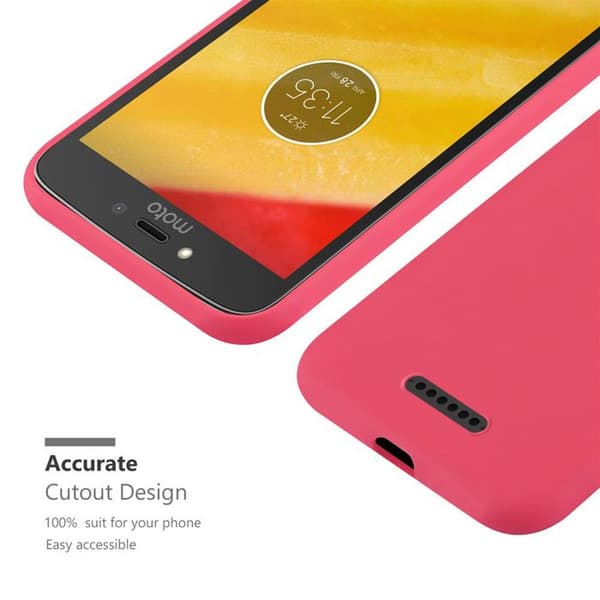 Skyddsskal för Motorola MOTO C PLUS GODIS RÖD Stötskydd Silikon Röd