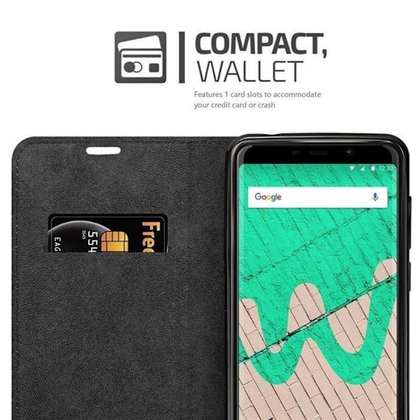 Coque för WIKO VIEW MAX Fodral i RÖD ÄPPLE Etui Case Cover Skydd Plånbok Wallet Röd