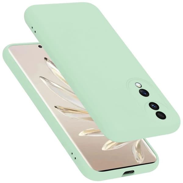 Skyddande stötsäker skal för Honor 70 i LIQUID LIGHT GREEN Grön