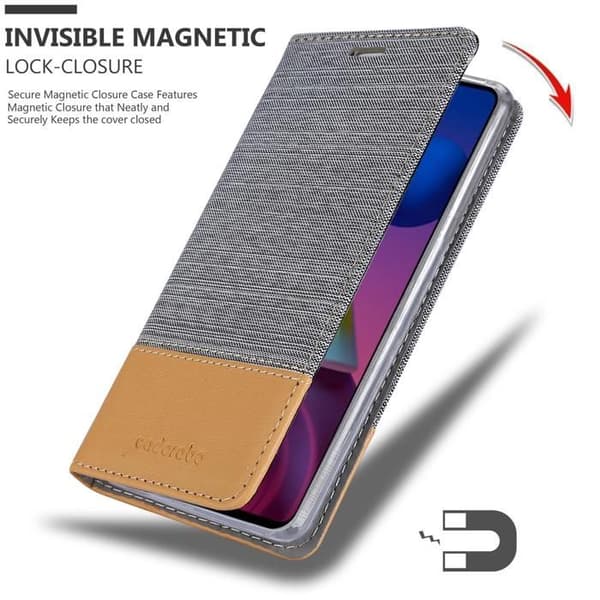 Skyddsfodral för Samsung Galaxy M51 i LJUST GRÅ BRUN Stötskyddande Etui Grå
