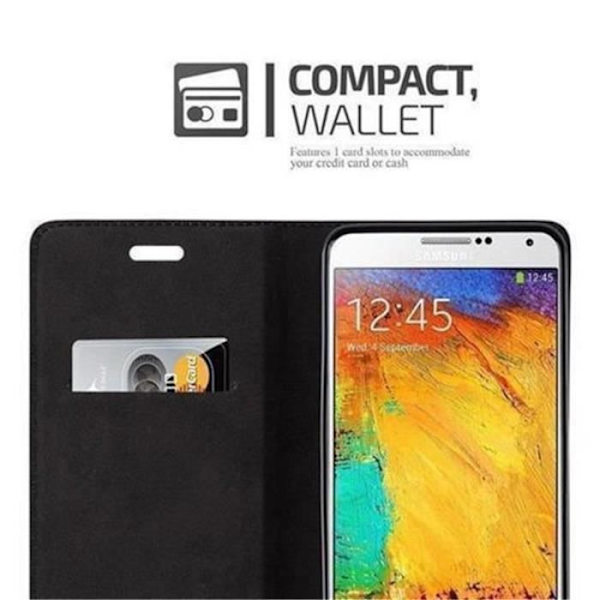Samsung Galaxy NOTE 3 Fodral i MEDIUM BRUN från Cadorabo (INVISIBLE MAGNETIC CLOSURE Design) Helt skyddsfodral med