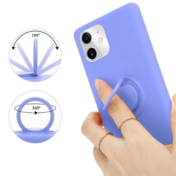Skal för iPhone 11 i LIQUID LIGHT PURPLE Stötskydd Violett