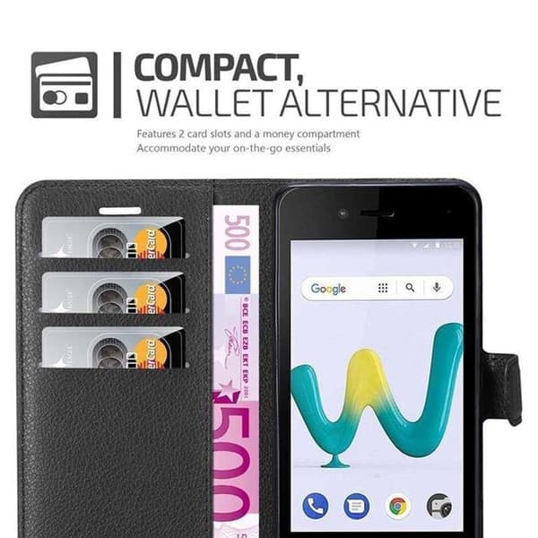 Etui för WIKO SUNNY 3 MINI i JET BLACK Svart