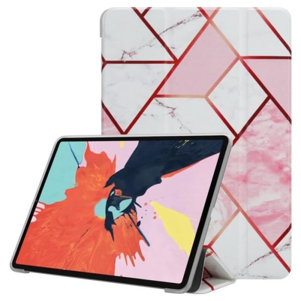Tablettfodral för Apple iPad PRO 11 2020 / 2021 (11 Zoll) Vit Rosa Marmorfodral Skydd Silikon TPU