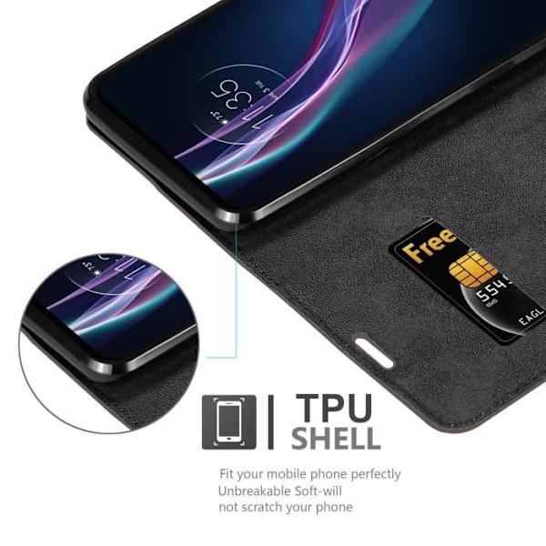 Coque för Motorola ONE FUSION+ - CADORABO - Kaffe Brunt - Book Case - Magnetisk Stängning - Hållbart Skydd kaffe brunt