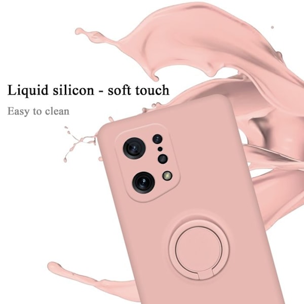 Coque för Oppo FIND X5 Hylsa i LIQUID PINK Etui Fodral Skydd i Silicone TPU mobiltelefon Rosa