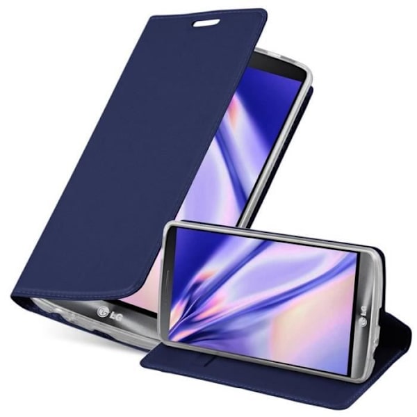 Cadorabo Fodral till LG G3 i KLASSIG MÖRKBLÅT