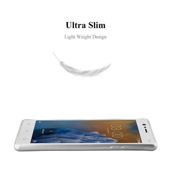 Skyddsskal för Nokia 3 2017 Skyddsskal i METALLISK SILVER Matt Design Grå