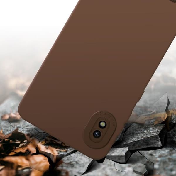 Skyddsfodral för Samsung Galaxy A10 i FLUID BRUN Stötsäker brun