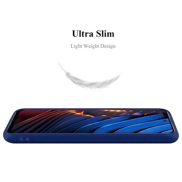 Coque för Xiaomi POCO X3 GT Etui i MÖRK GODISBLÅ Housse Fodral Skydd Silikon TPU Fodral Blå