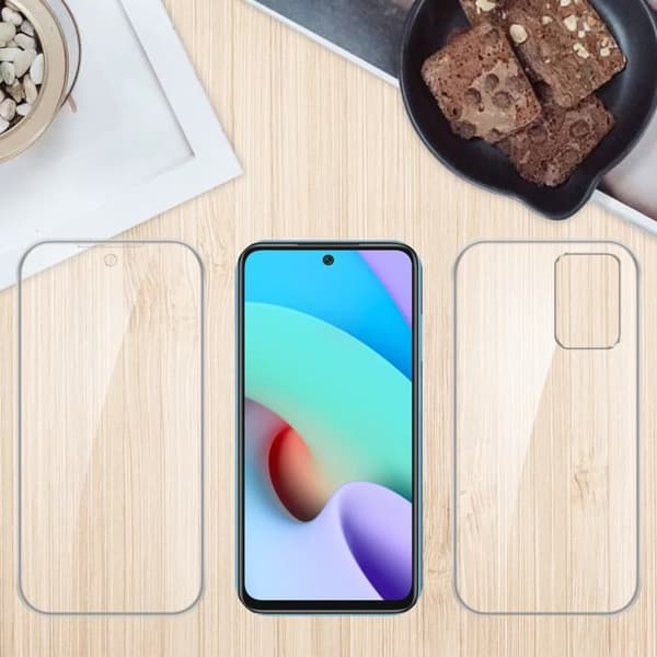 Transparent skal för Xiaomi RedMi 10, helskydd Vit
