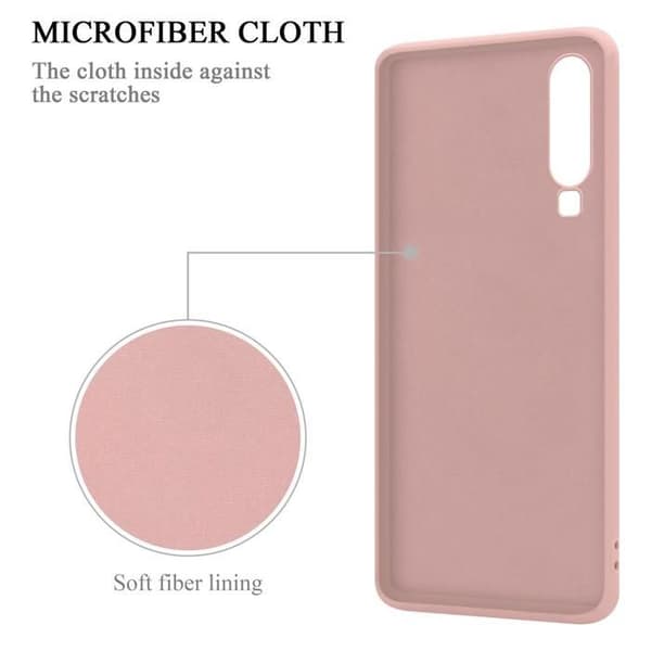 Skyddsfodral för Huawei P30 i LIQUID PINK Stötskydd Ros