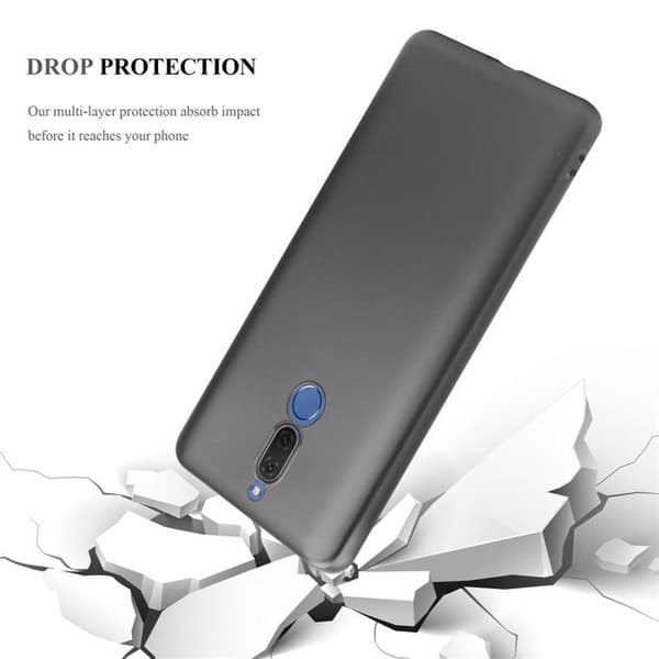 Skyddsfodral för Huawei MATE 10 LITE Skyddsfodral i MATTSILVER Metallic Design Grå