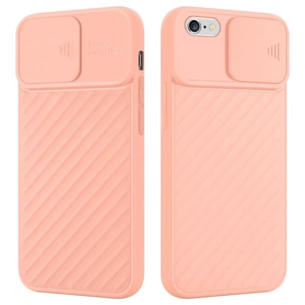 Skal för iPhone 6 PLUS / 6S PLUS i Matt Rosa med skydd för kamera Ros