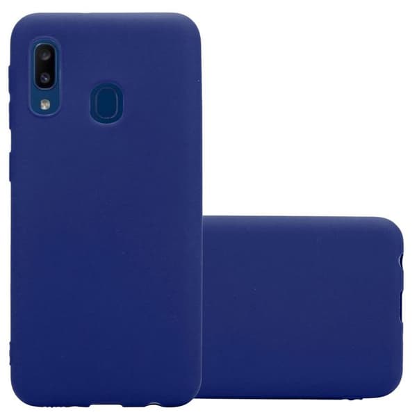 Skyddsfodral för Samsung Galaxy A10e / A20e CANDY MÖRKBLOMMA Stötskydd Silikon Blå
