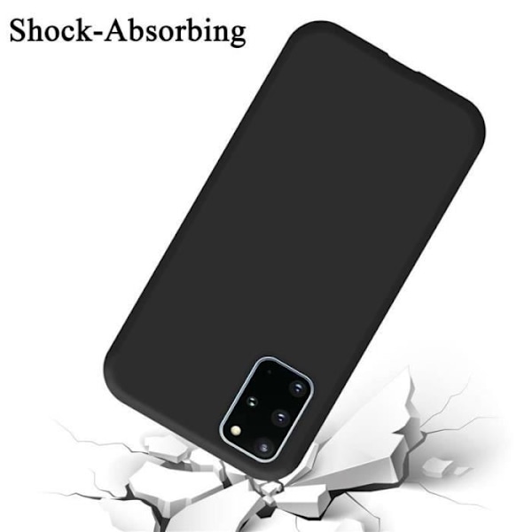 Coque - CADORABO - Samsung Galaxy S20 Plus - Silikon TPU - 360° skydd - Tunn och lätt design Svart