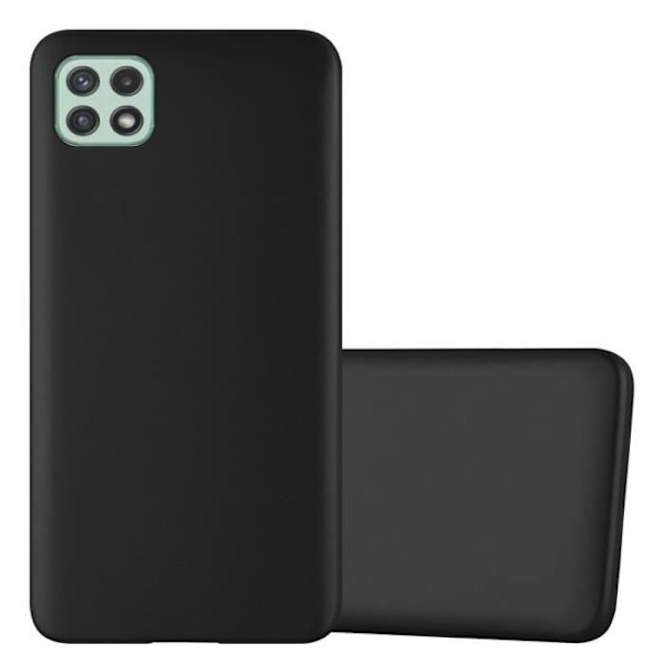 Coque - CADORABO - Samsung Galaxy A22 5G - Skydd i silikon TPU - Tunn design - Färg matt svart Svart
