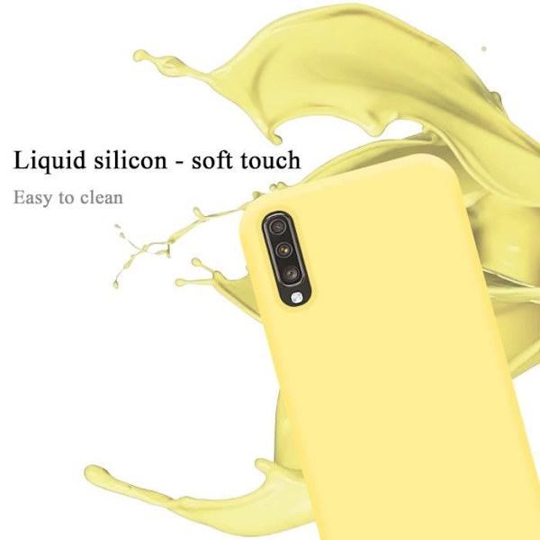 Coque - CADORABO - Samsung Galaxy A70 / A70s - Silikon TPU - Gul - Stötsäker skydd Gul