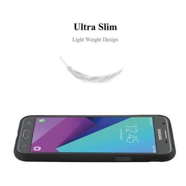 Samsung Galaxy J5 2017-fodral (7) USA-version i BLACK FROST av Cadorabo (FROST Design) Ultratunt mjukt silikon TPU-gelskydd Frost Svart