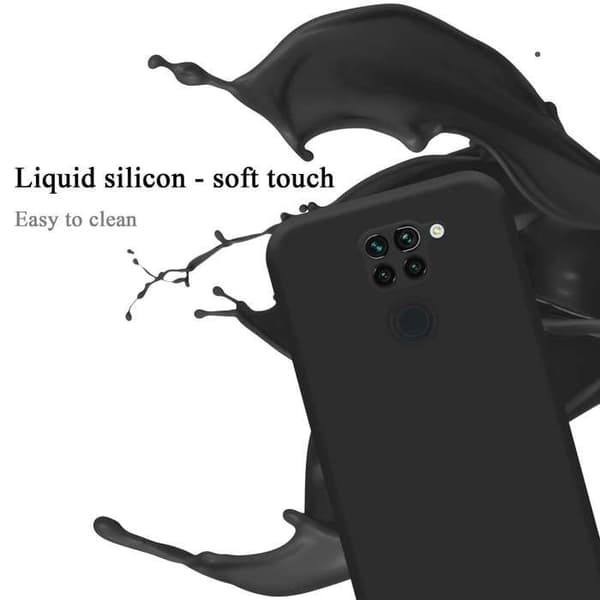 Skyddande stötsäker skal för Xiaomi RedMi NOTE 9 i LIQUID BLACK Svart