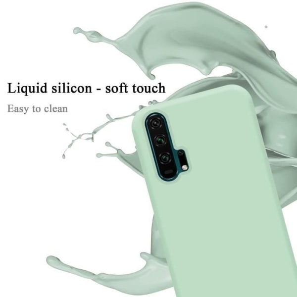 Coque - CADORABO - Honor 20 PRO - LIQUID LIGHT GREEN - Silikon TPU - Stötabsorberande skydd VÄTSKA LJUSGRÖN