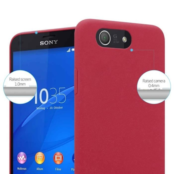 Coque - CADORABO - Sony Xperia Z3 Compact - Röd - Styv Skydd - Elegant Design Röd