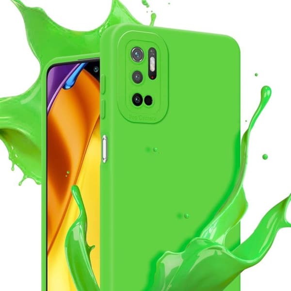 Skyddsfodral för Xiaomi RedMi NOTE 10 5G / POCO M3 PRO 5G i FLUID GRÖN Stötsäker Skyddsfodral Grön