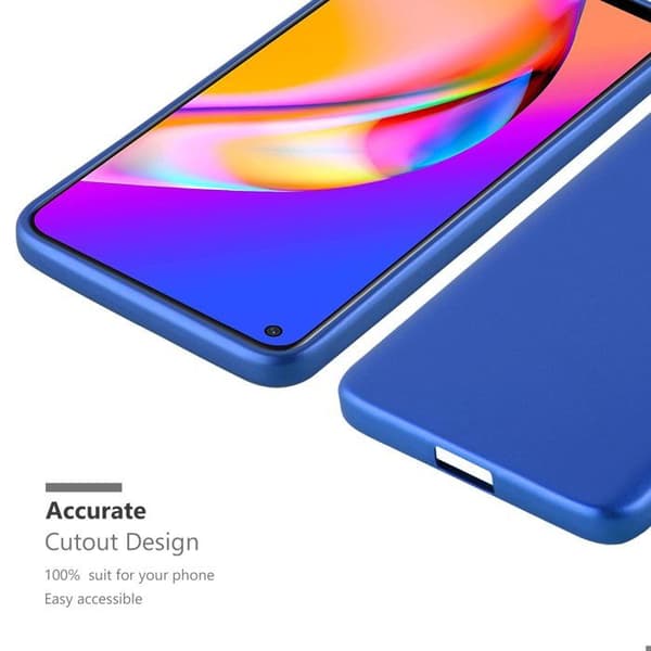 Skyddsfodral för Oppo A94 5G Skyddsfodral i MATTE METALLBLÅ Design Blå