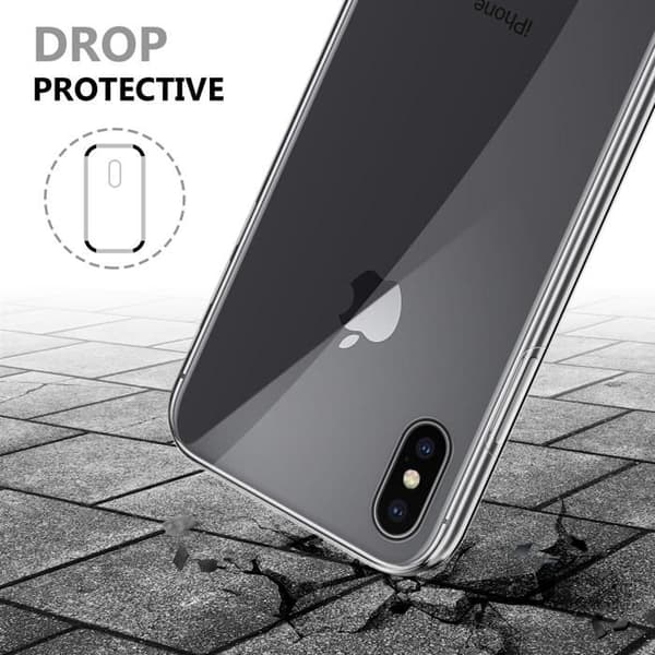Transparent skydd för iPhone X / XS Vit