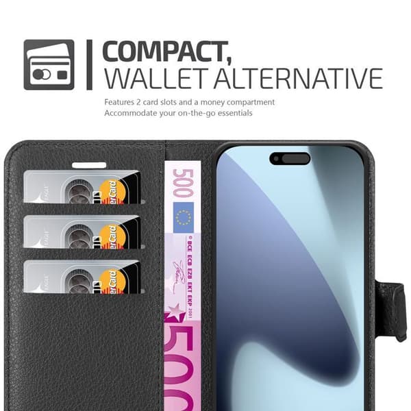 Etui för iPhone 17 PRO MAX i JET BLACK Svart