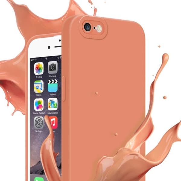 Skyddsfodral för iPhone 6 PLUS / 6S PLUS i FLUID LJUS ORANGE Stötskyddande Apelsin