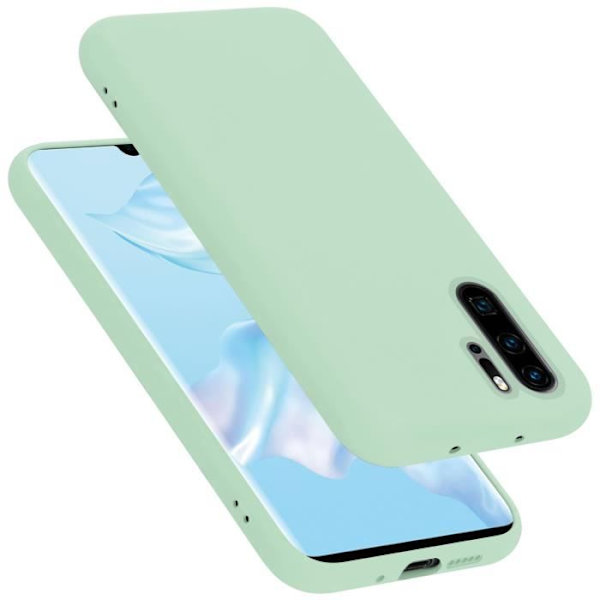 Telefonöverdrag - CADORABO - Huawei P30 PRO - Silikon TPU - LIQUID LIGHT GREEN - Lätt skydd VÄTSKA LJUSGRÖN
