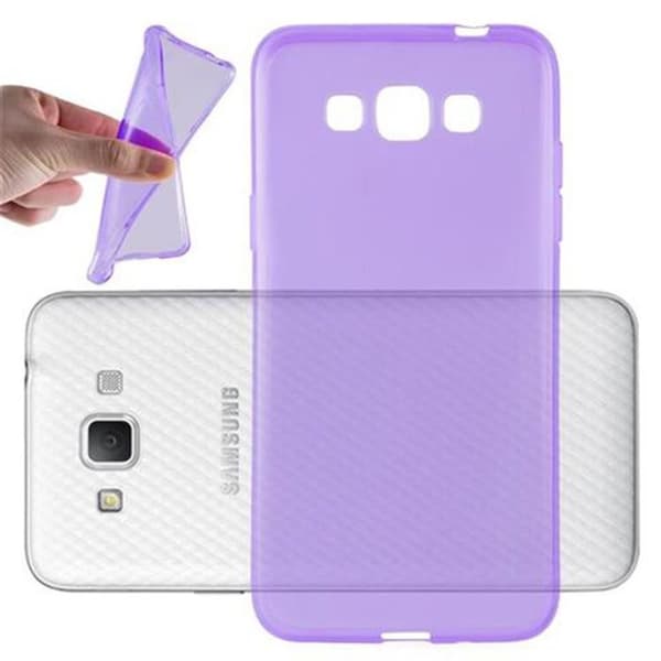 Transparent stötsäker silikonfodral för Samsung Galaxy GRAND 3 Violett