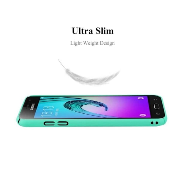 Coque - CADORABO - Samsung Galaxy J3 2017 - Hårt skydd - Matt design - Grön färg Grön