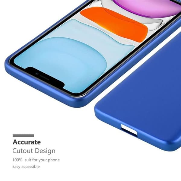 iPhone 11-fodral Skyddsfodral i MATTE METALLBLÅ Design Blå
