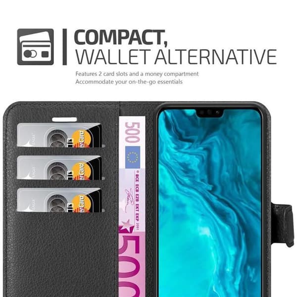 Etui för Honor 9X LITE i JET BLACK Svart