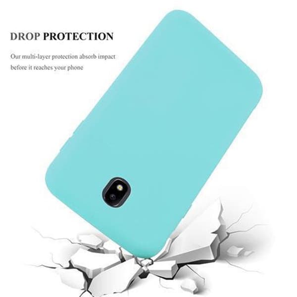 Skyddsfodral för Samsung Galaxy J7 2017 CANDY BLÅ Stötabsorberande Silikon Blå